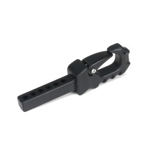 (Black) TRX4 SCX10 KM Tank 1/10 1/8 RC Climbing Car Tail Hook for Towing & Rescue