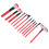 Make-up-Pinsel Set, 12 Stück, rot 7