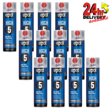 12 X U-Pol HIGH5 1K Ready For Use DARK GREY High Build Primer Paint 450ml UPOL