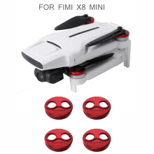 (Black) 4PCS Motor Cover Dust-proof Aluminum Alloy Protective Cap for FIMI X8 Mini Drone
