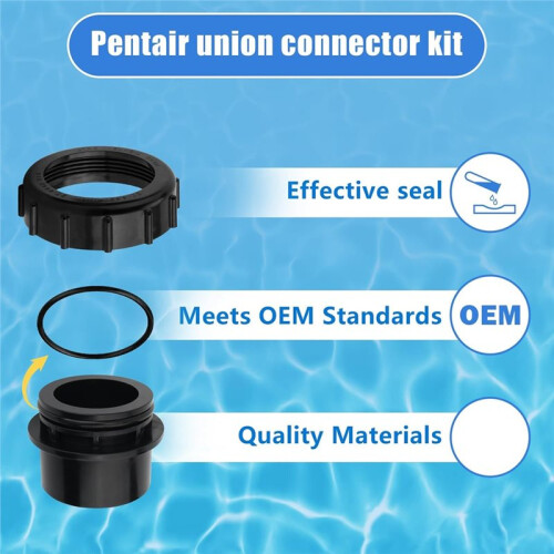 För 270100 Poolfilterventiladapterkit för  Quad D.E. & FNS -Filter 1 Styck