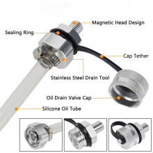For M14x1.5 Quick Release Drain Valve in Aluminum Alloy with Compatible Hose Connector