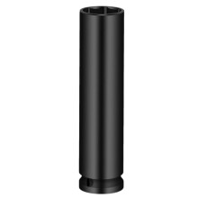 Drive Deep Impact Socket (120mm), Extra Long Hex Socket for Automotive Lug Nuts & Mechanical Repairs 19mm