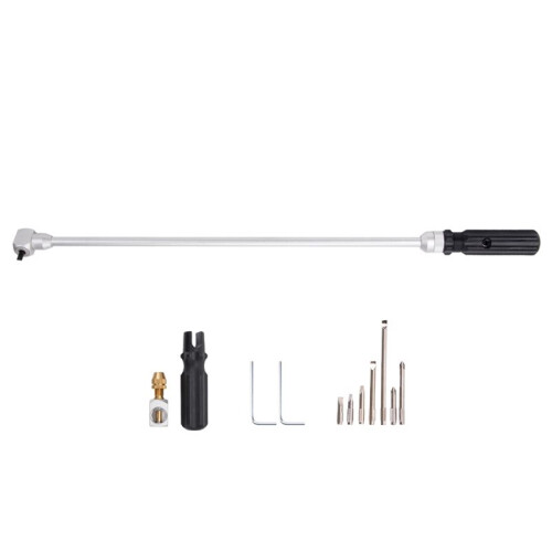 90 Offset Carburetor  Screw Adjustment Tool Kit, Long-Handle Angled Screwdriver with Accessories for Carb Tuning