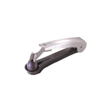 Gefu Dropio Plum Pitter, Cherry Pitter, Fruit Corer Tool, Silver/Black, Kitchen Gadget