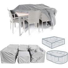 Patio Furniture Covers, 118x52x39in/LxWxH Outdoor Furniture Cover Waterproof, Patio Furniture Covers Waterproof for Table and Chairs, Rectangular Outd