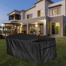 Cushion Box Cover 130 x 60 x 71 cm, Oxcompatibled Fabric Storage Box Protective Cover, UV Resistant Patio Deck Furniture Cover