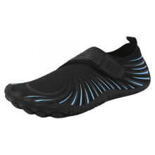 Lightweight Swimming Shoes for Men and Women, Blue Zip Front Diving Beach Shoes, Size 36 EU, Outdoor Barefoot Rain Boots