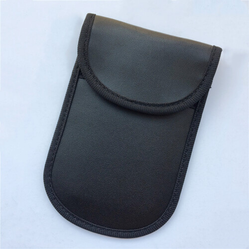 (Black) 2-Pack Car Key Signal Blocker Pouch - RFID Blocking Faraday Bag Case 1