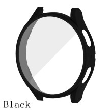 (40mm-Black) Galaxy Watch 5 Hard Case with Tempered Glass Screen Protector - Durable PC Cover