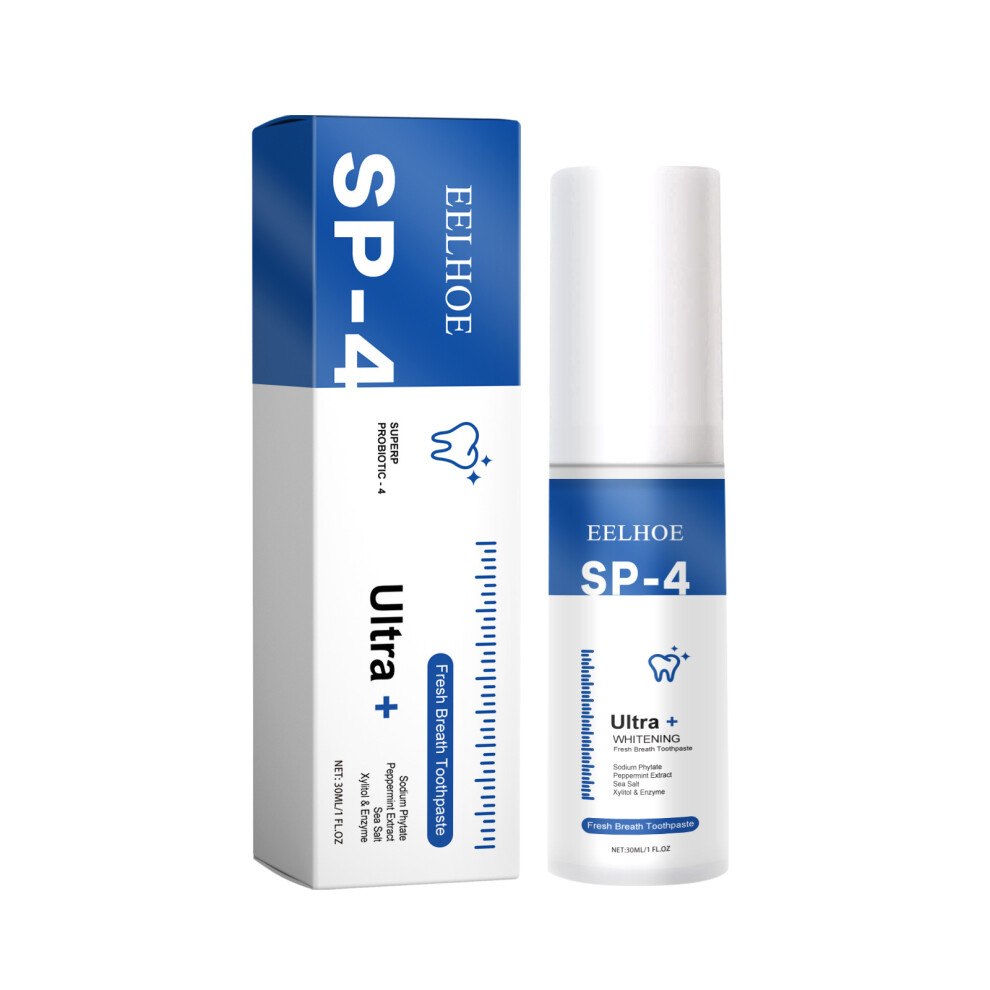 (Blue 30ml) EELHOE Teeth Whitening Toothpaste Removes Teeth Stains and Tartar, Reduces Bad Breath, Fresh Mouth, Long-lasting Fragrance Toothpaste-image-OPC-PWX2G5T-NEW