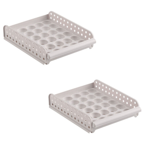 1St Plastic Eiercontainer Met Antislip Basis Voor Koelkast