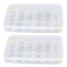 2St Ei Organizer Plastic Met Voor Thuis Koelkast Gebruik