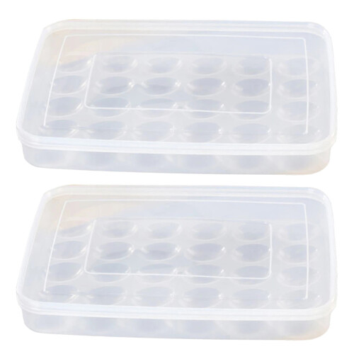 2St Ei Organizer Plastic Met Voor Thuis Koelkast Gebruik