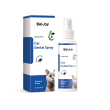 (120ml) EELJOY Cat Dental Spray Gentle Cleansing Cat Oral Odor Fresh Breath Cleansing Tooth Spray