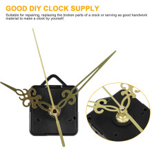 DIY Quartz Wall Clock Movement Mechanism Kit with Silent Operation, Gold Hands, and Spindle Tool Set