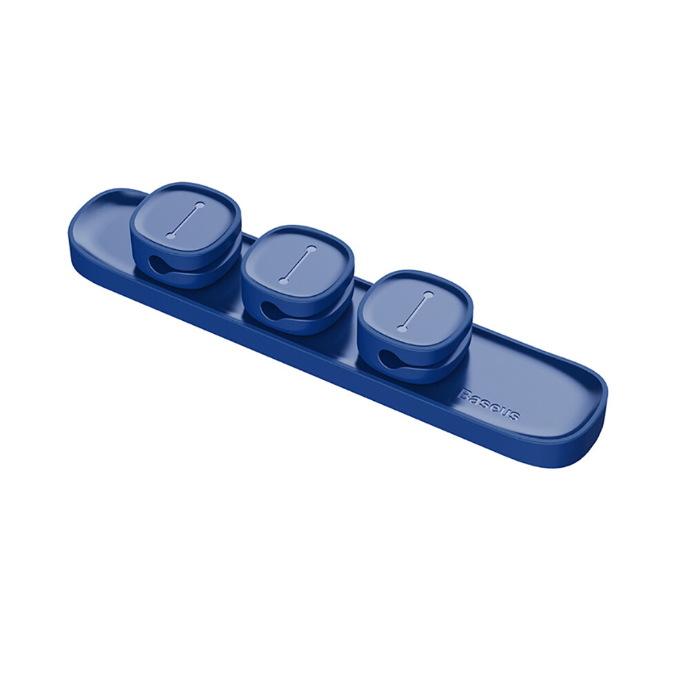 (Blue) Baseus Magnetic Cable Clip Organizer - Wire Cord Management Winder & Line Holder 113121248722