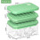 Silicone Ice Cube Tray with Lid and Bin Easy Release Ice Maker Mold 2