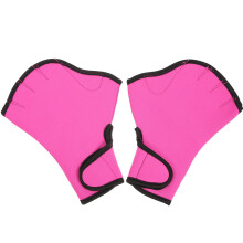 1Paar Waterbestendige Zwemhandschoenen En Huidvriendelijk Roze