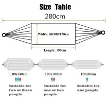 Tragbare Canvas-Camping-Hängematte 150 kg
