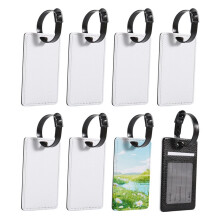 16Pcs Sublimation Luggage Tags Name Tag Blank Suitcase Tags Heat Transfer Bag Tags Business ID Card Holder
