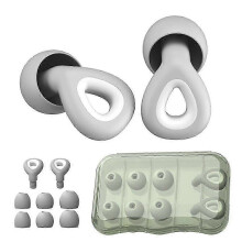 "Premium Earplugs for Noise Reduction, Hearing Protection & Sleep - Silicone Ear Defenders"