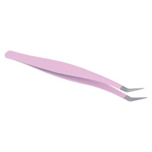Wimpern Pinzette Edelstahl Gebogen