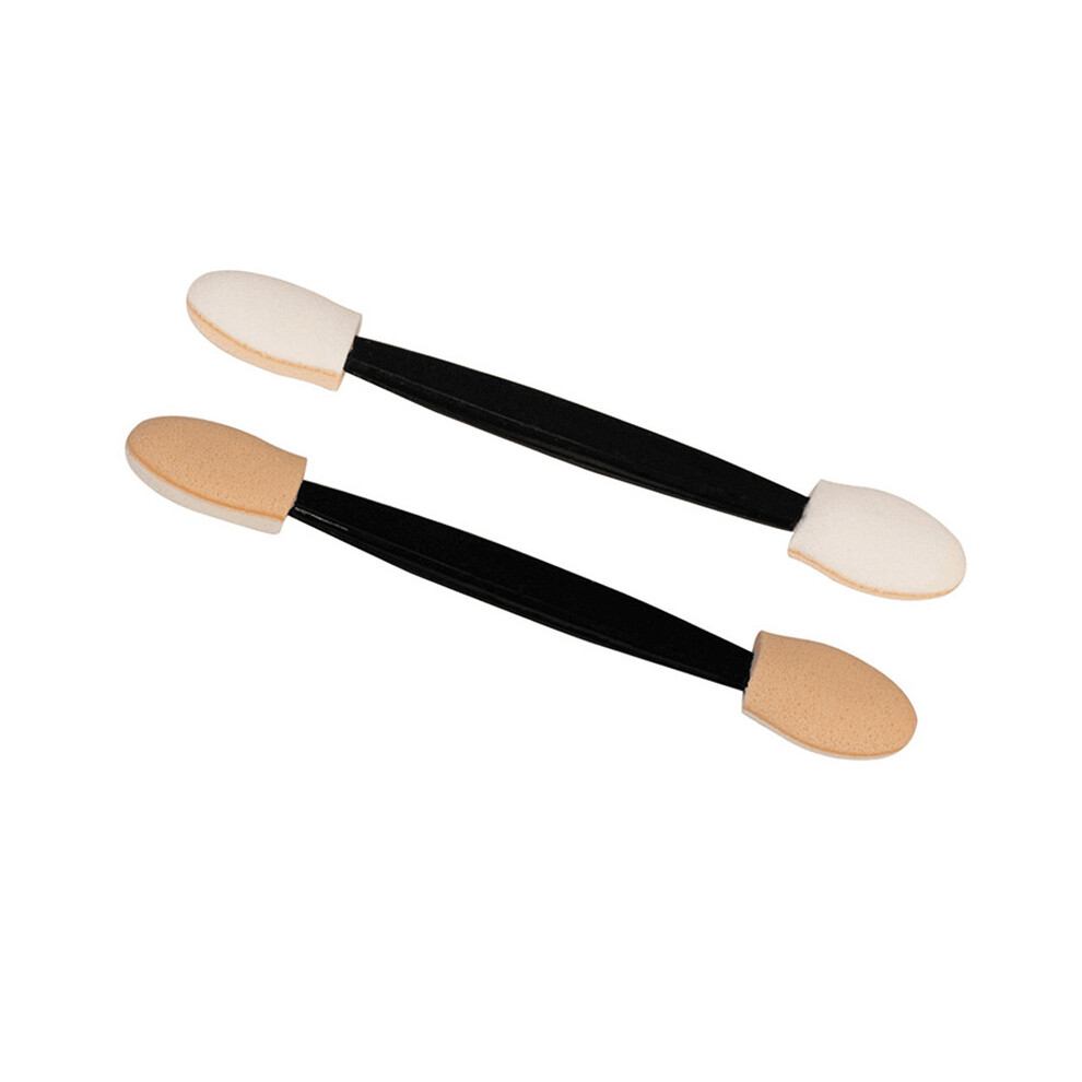 (7.7cm) 50Pcs Eye Shadow Applicator Double Sided Sponge Lip Cosmetic Tipped Makeup Brush