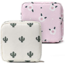 2 Pcs Sanitary Napkin Storage Bag, Menstrual Cup Bag,nylon Portable Sanitary Napkin Bag-mxbc