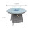 Oseasons Windsor Rattan 4 Seat Firepit Dining Set in Mixed Grey 8