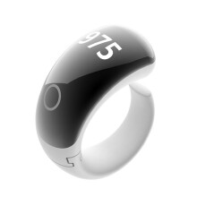 Multifunction Digital Counting Rings App Control Tasbih Faith Zikr Rings for Spiritual Practices and Daily Prayer White