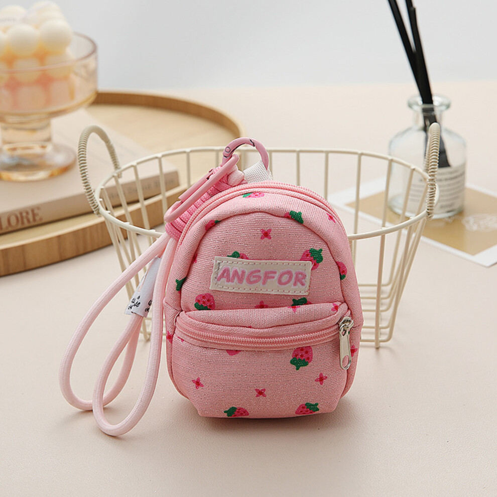 Dcph-Clothing Mini Lipstick Pouch With Keychain - Compact Storage Bag