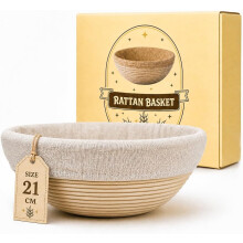 (21 cm) GUSSKÖNIG GÃrkörbchen Rund aus Rattan