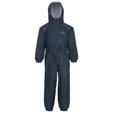 (Navy Blue, 9-10 Years) ZORAX 4Y-14Y Waterproof Windproof Rain Suit Children Kids RainSuit Boys Girls One Piece Rainwear