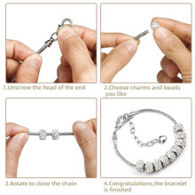20 St Snake Chain Charm Armband Kedjor med Armband Helper 3mm Justerbar Snake Charm Armband för Kvinnor Presenter