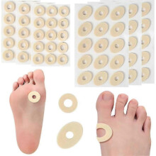 90 Pieces Corn Cushions, Soft Latex Foam Self Adhesive Callus Pads Corn Pad Anti Friction Reduce Foot And Heel Pain, 2 Models_Lucky_B
