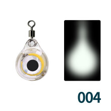 (2) 1PCS LED Fishing Bait Trap Light, Underwater Glowing Eye-Shaped Squid Lure