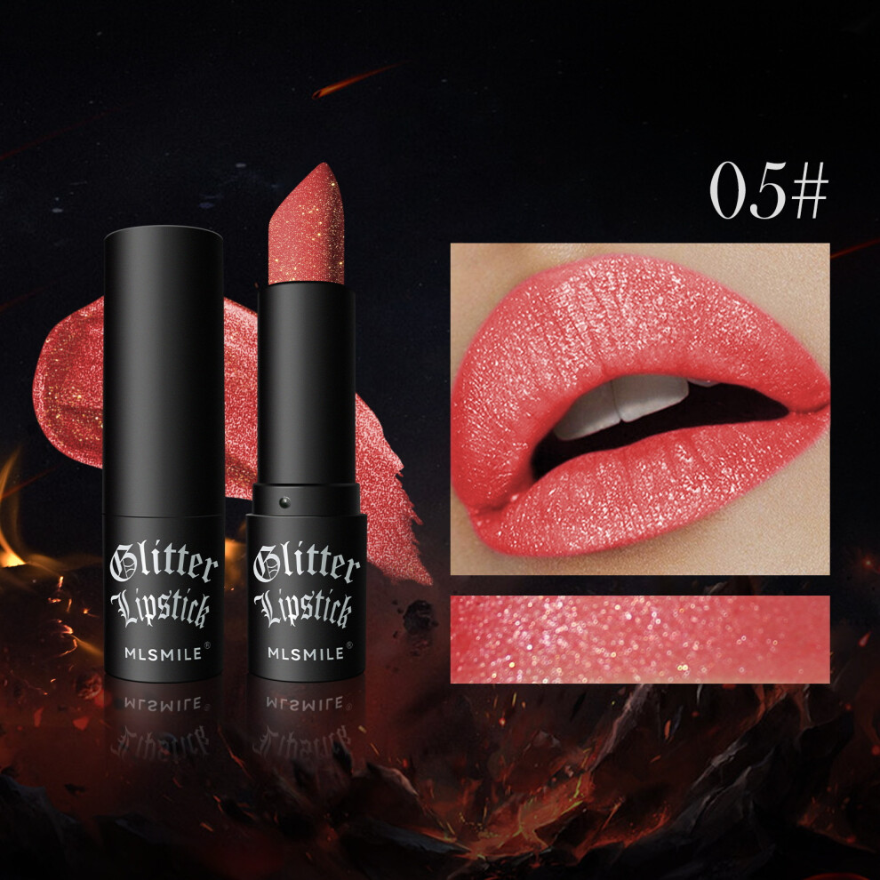 (02#) Waterproof Glitter Lipstick Makeup Long Lasting Lip Stick Diamond Cosmetics 413590211372