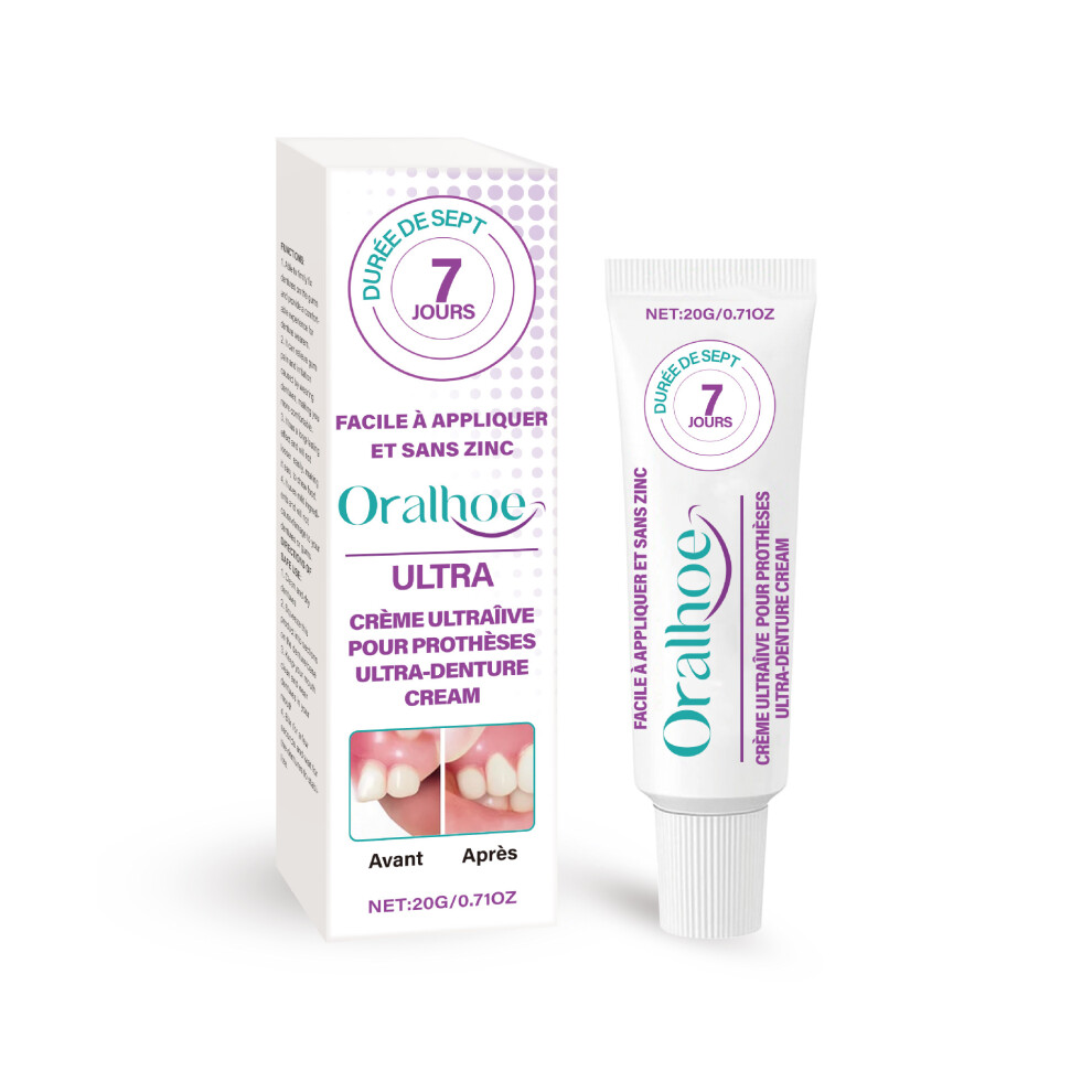 (20g) ORALHOE Denture Fixing Adhesive Comfortably cares for teeth and enhances the beauty of your smile Denture Adhesive