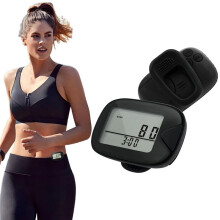 Walking Pedometer Clip Step Counter LCD Display Accurate Step Tracker Electronic Pedometer for Walking Running Sports