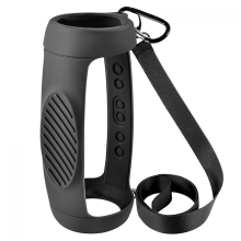 Siliconen beschermhoes compatibel met de Charge 5 Bluetooth-luidspreker, reisbeschermhoes met schouderriem en karabijnhaak.