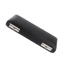 Schwarze Box für Piccolo 16 Löcher Leder