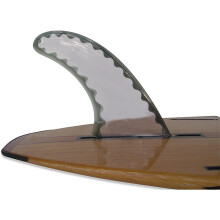 (White, 20CM) Surfing Longboard Accessories Fin Box 8 Inch Hard Board Nylon Plus Fiber Material Surf Fins Box