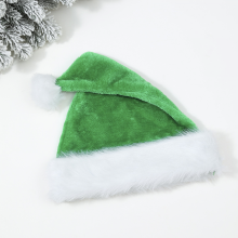 Groene kerstmuts voor volwassenen (unisex), extra dikke kerstmuts met comfortabele voering, geschikt voor dames en heren.