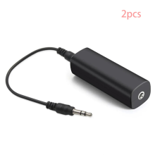 Aislador de bucle de tierra Filtro de ruido para audio de automóvil/estéreo doméstico, 2 piezas Aislador de ruido de bucle de tierra co