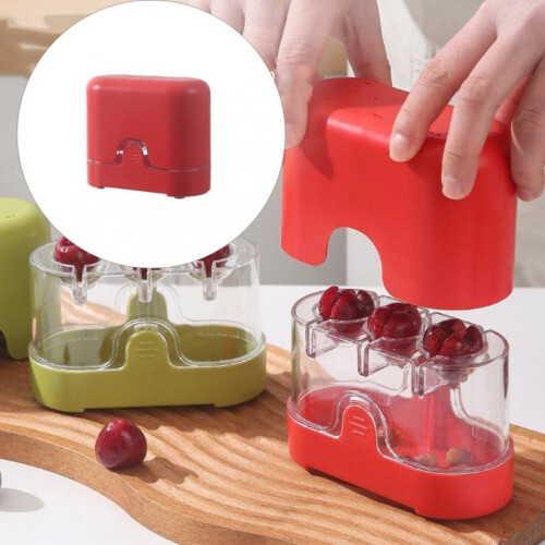 Cherry Pitter Tool Comfortable Handle Black 11.9x5.5x10cm Kitchen Gadget 2