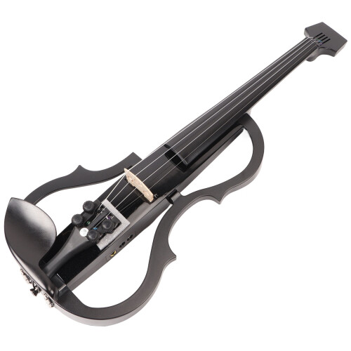 Leise E-Violine 4/4 mit Tonabnehmer, Kohlefaser 1