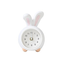 (rabbit) Despertador de Mesa Forma de Animal com Mealheiro e Luz Noturna para Quarto