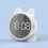 (White) Despertador Espelho Bluetooth para Crianças com Sensor de Toque e Display Digital 1