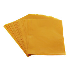 (Yellow) Cellophane Bags 100 Pack, 23x15 cm, Assorted Colours for Gift Wrapping